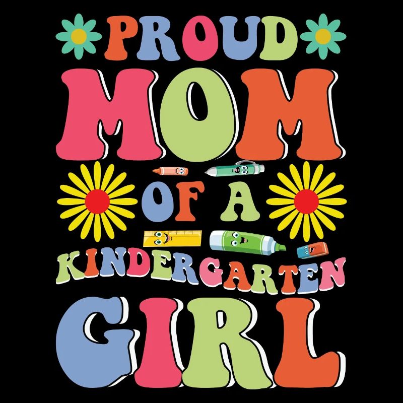 Stolze Mutter eines Kindergartenmädchens! Tochter