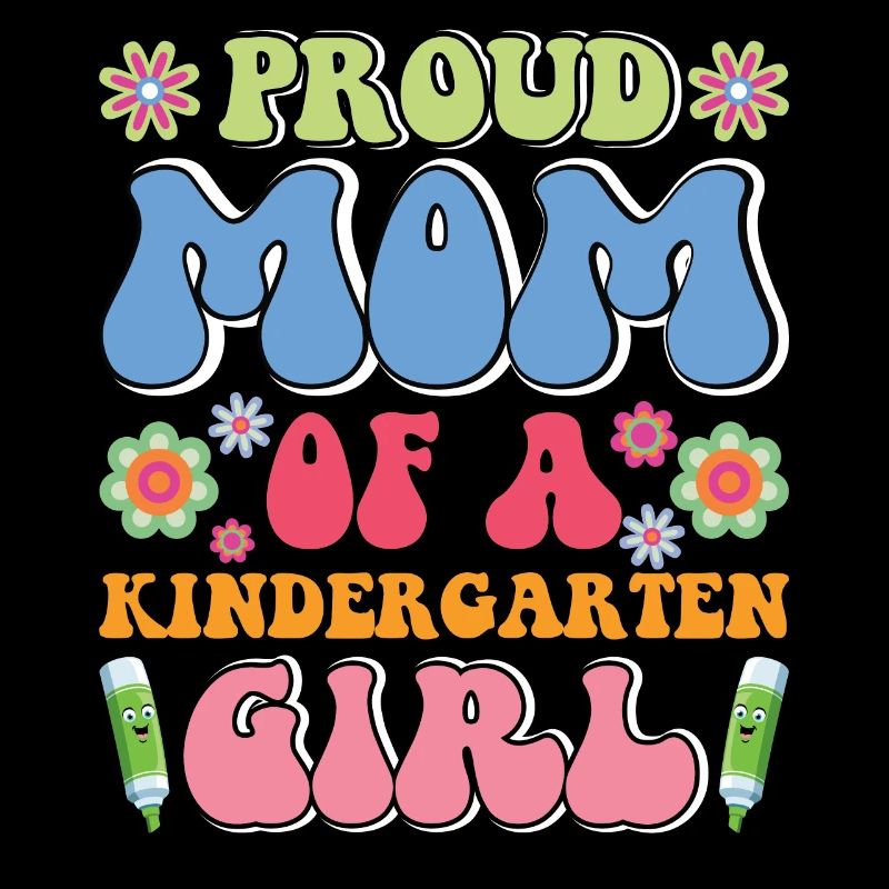 Stolze Mutter eines Kindergartenmädchens! Tochter