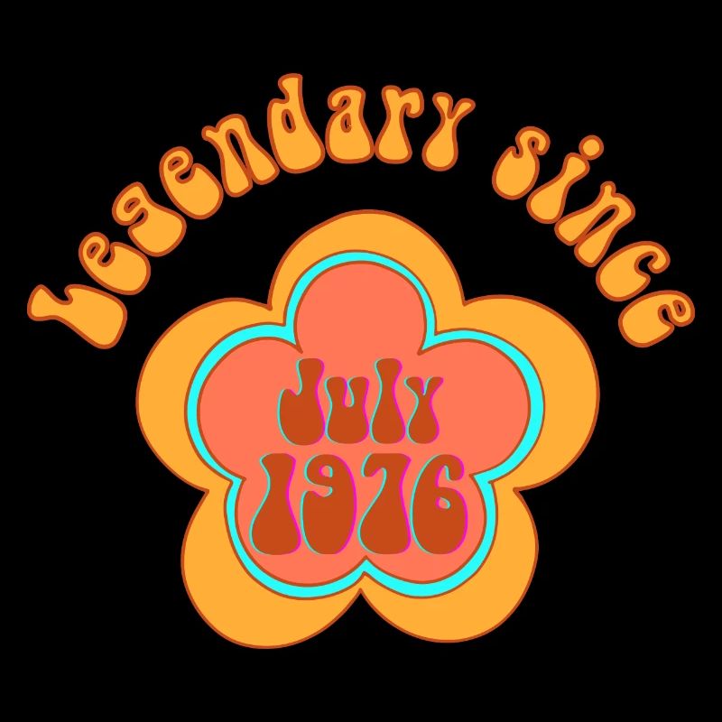 Legendär seit Juli 1976 Geburtstag Retro