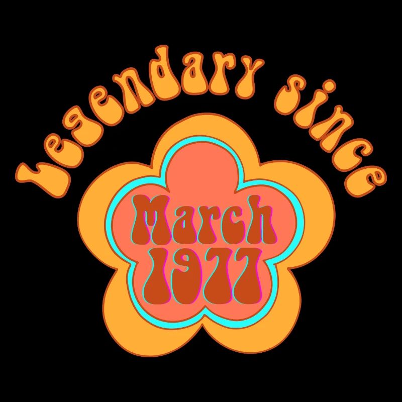 Legendary since March 1977 Birthday Retro