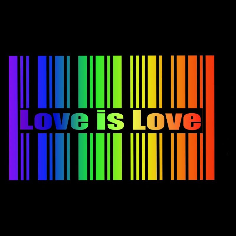 Regenbogen Strichcode, Love is Love