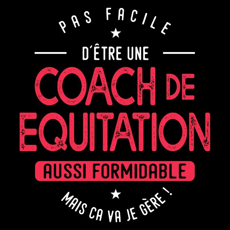 coach Equitation formidable cadeau humour cheval