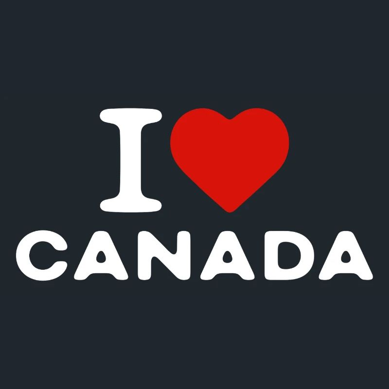 I love Canada Canada Heart Saying