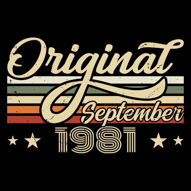 1981 Septembre Né Anniversaire Année de naissance 1981