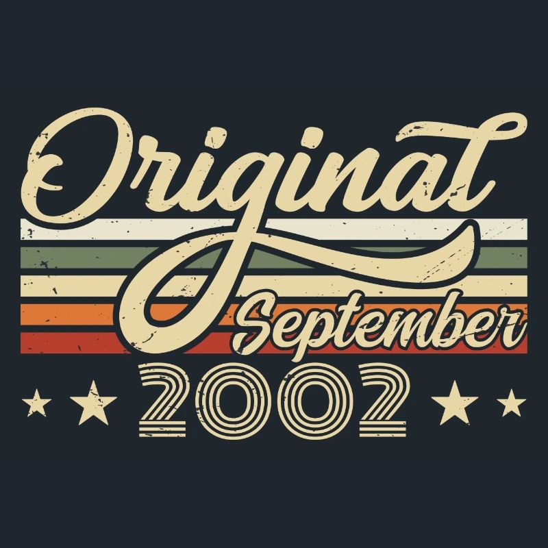2002 Septembre Né Anniversaire Année de naissance 2002