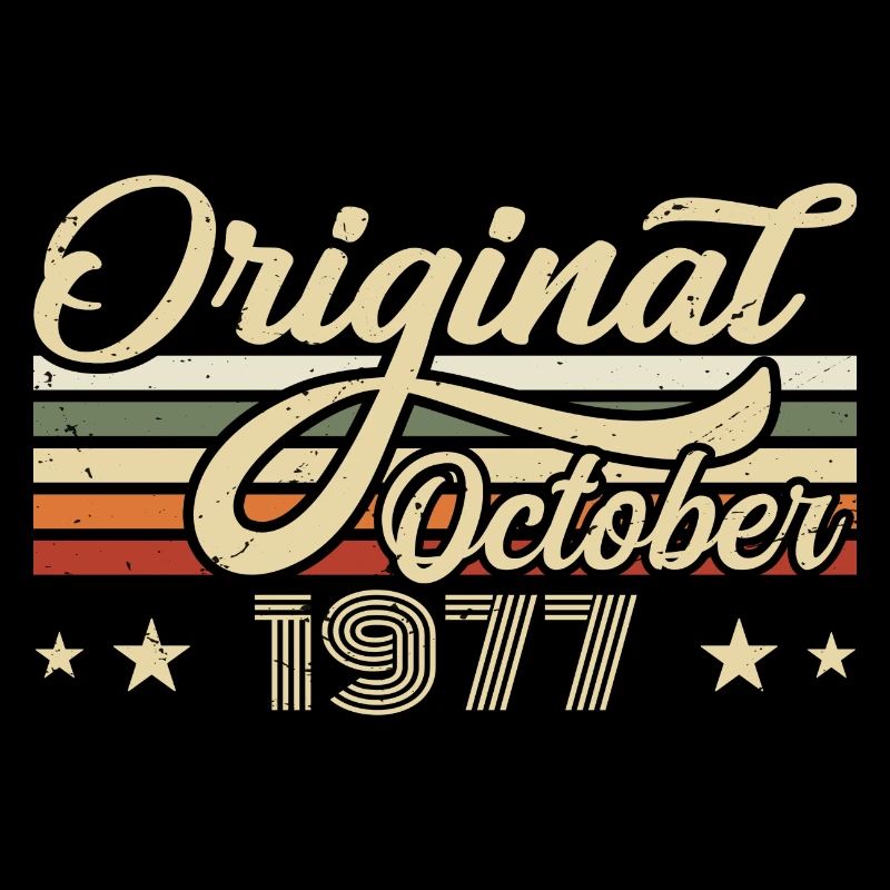 October 1977 Birthday in October - October 1977