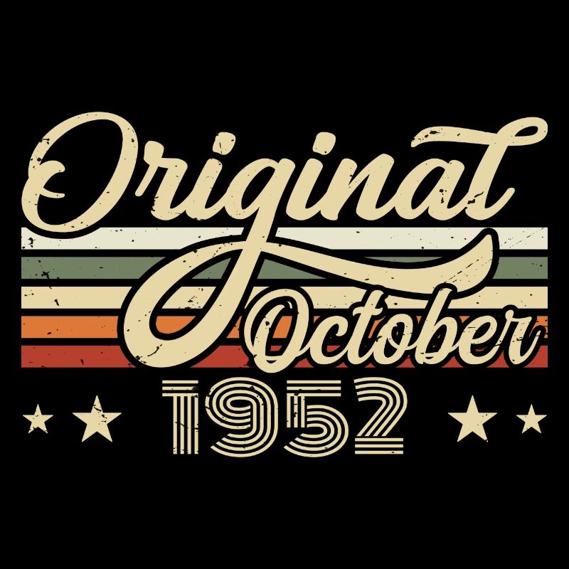 October 1952 Birthday in October - October 1952