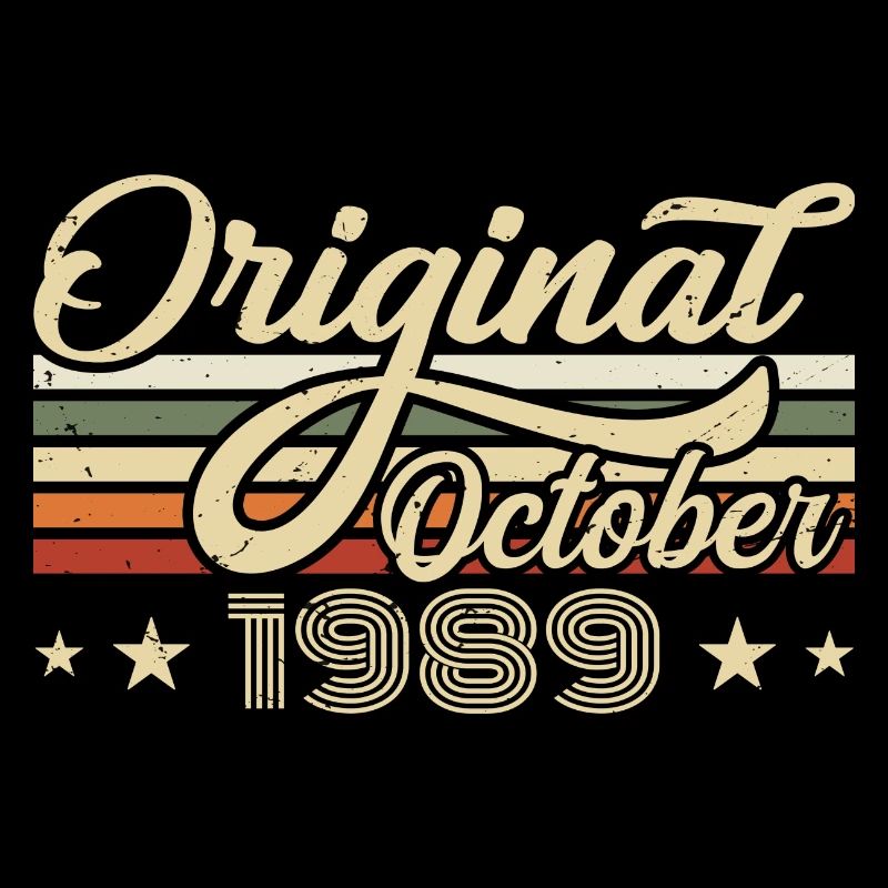 October 1989 Birthday in October - October 1989