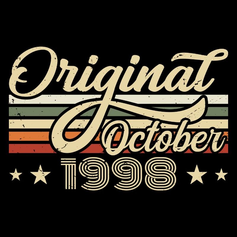 October 1998 Birthday in October - October 1998