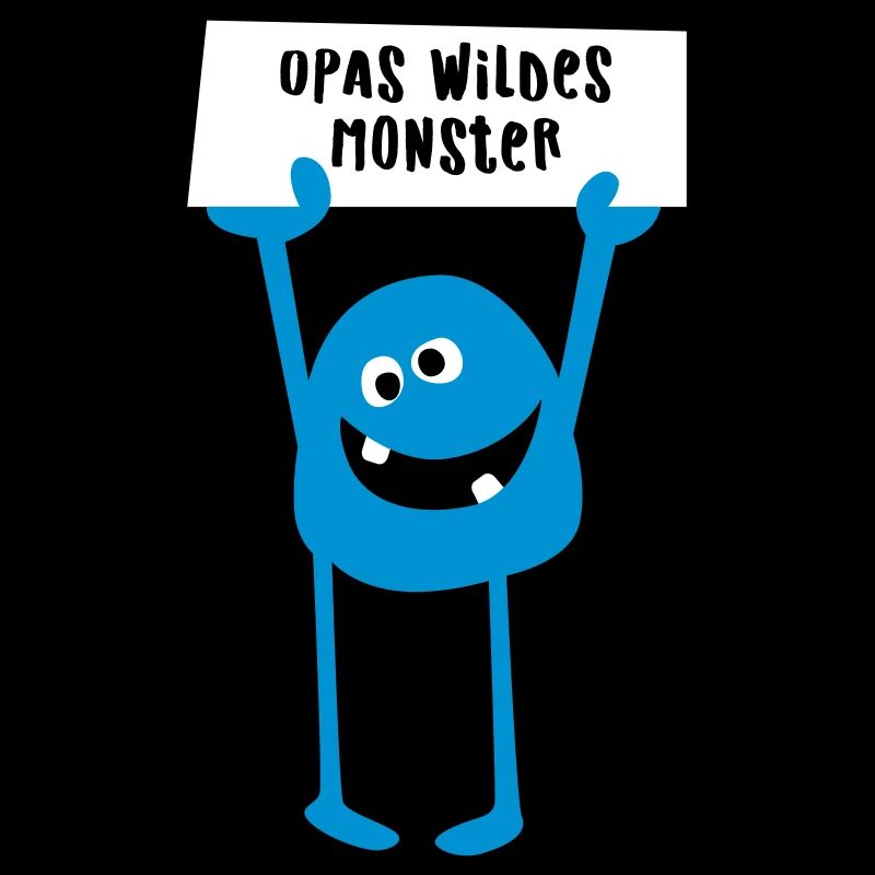 Opa Monster wild Demo Comic coole lustige Sprüche