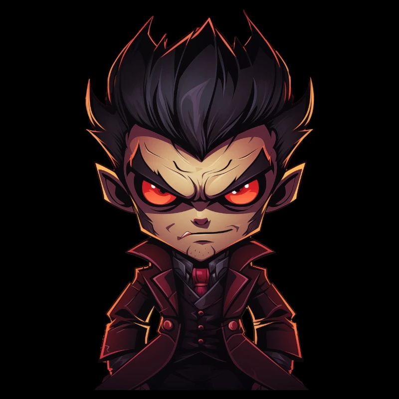 a angry vampire Monster in a comic style