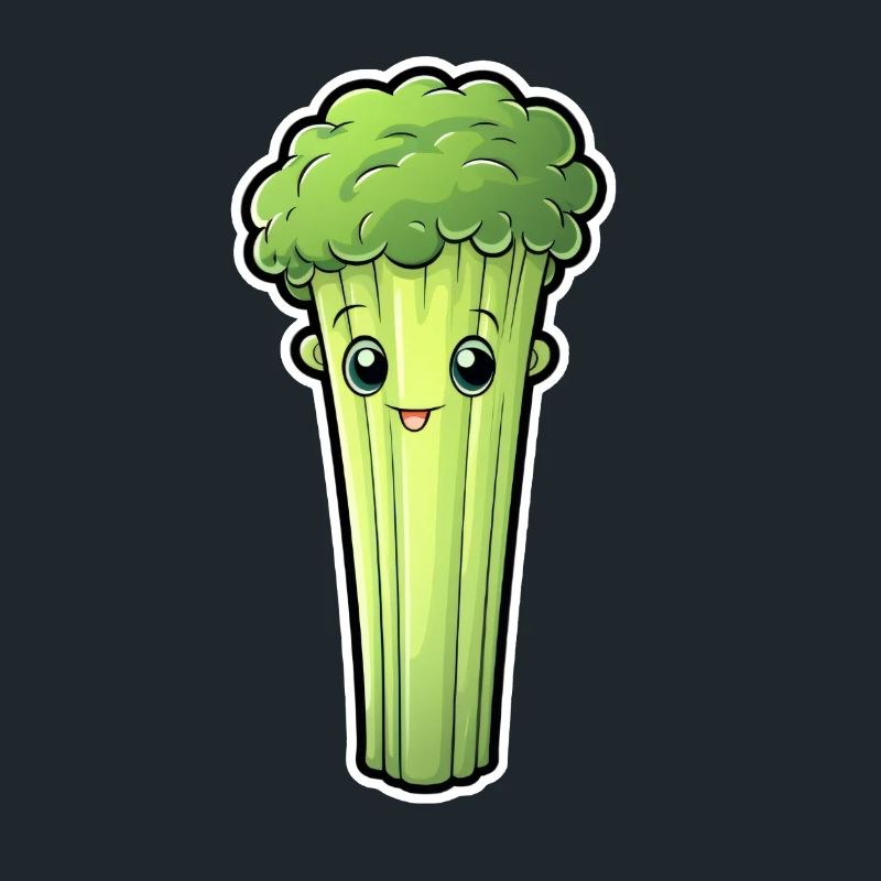 Staudensellerie oder Stangensellerie Kawaii