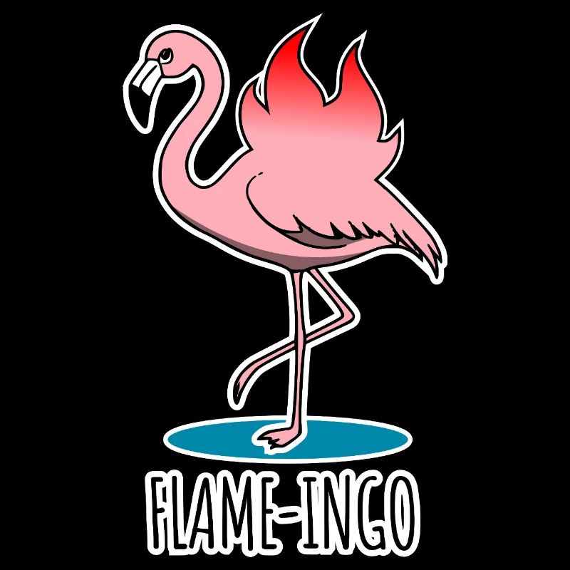 Flame-Ingo - ein flammender Flamingo