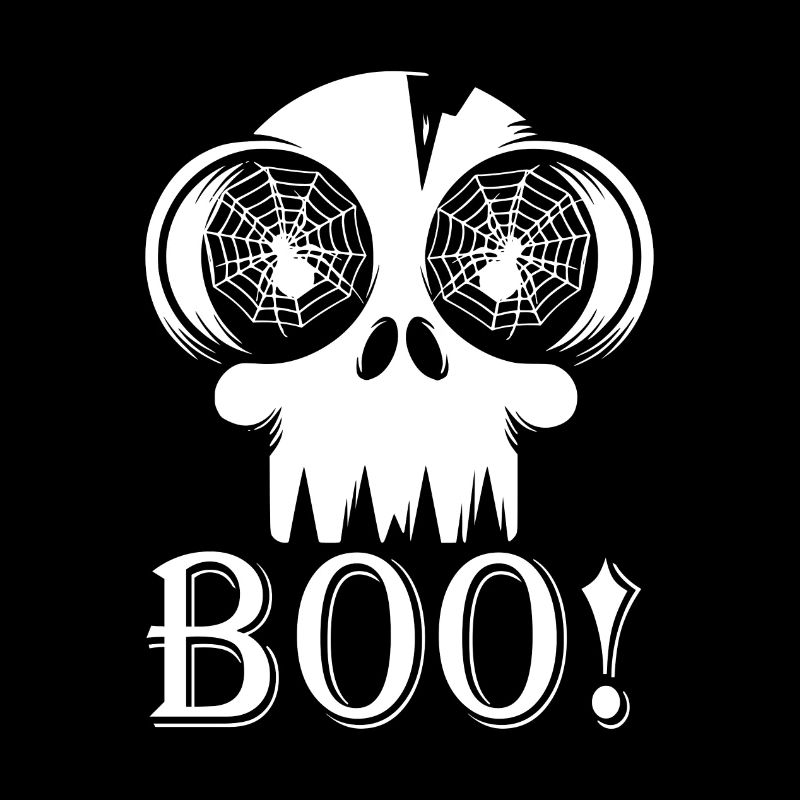 HALLOWEEN GRUSELSCHÄDEL BOO!