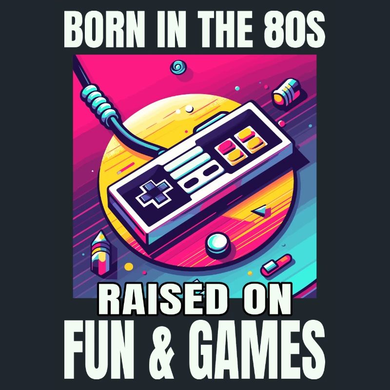 Retro '80s Video Game Controller Art: A Nostalgic