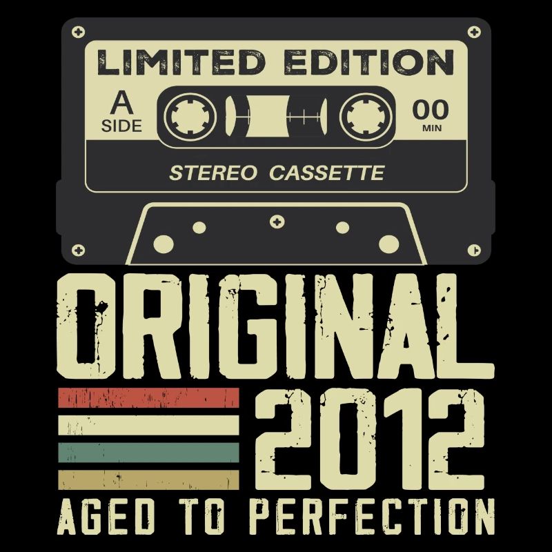 Geschenk zum 12. Jubiläum im Retro-Stil 2012