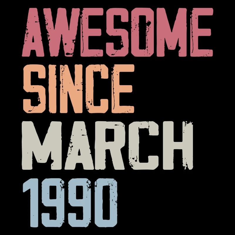 1990 Mars Naissance Anniversaire Mars 1990 Cadeau