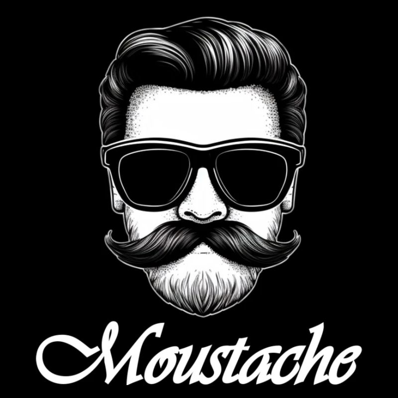 Moustache blanche