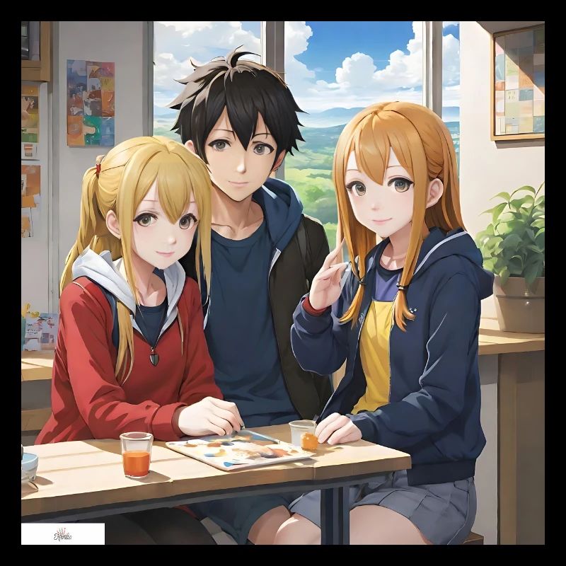 Anime Art Kurs Freunde