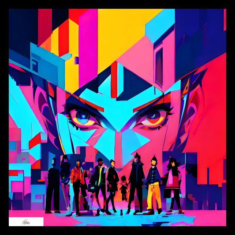 Freunde mit digitalem Blick