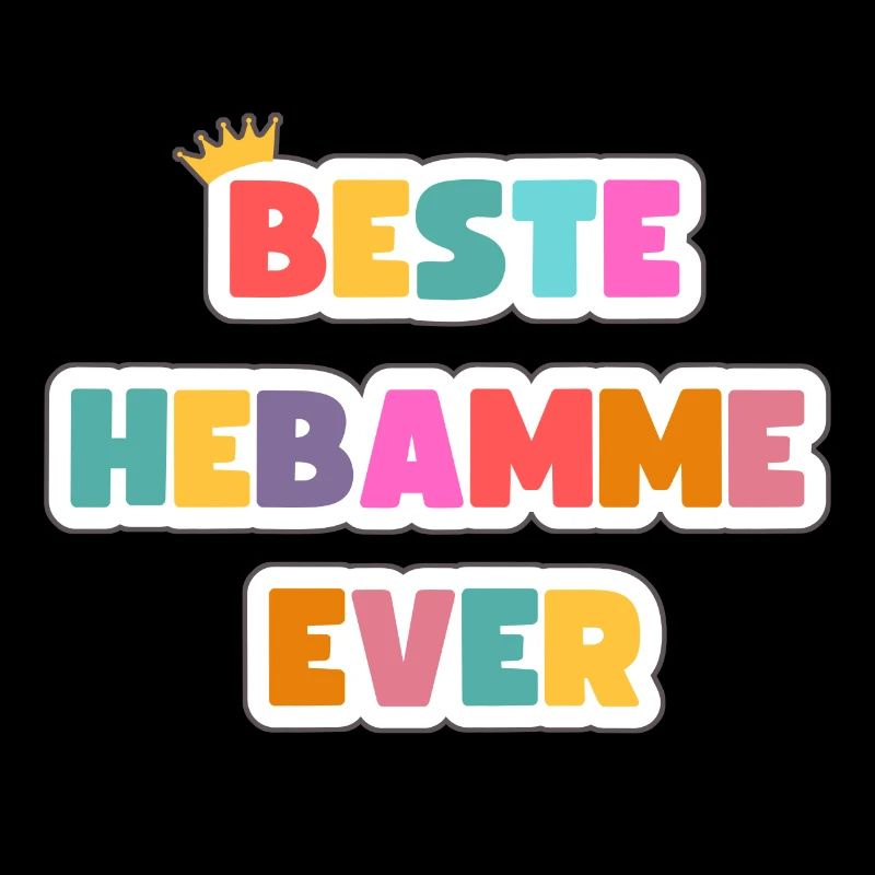 Beste Hebamme ever- personalisierbares Design