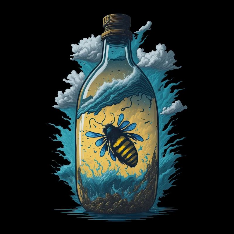 Biene Flasche