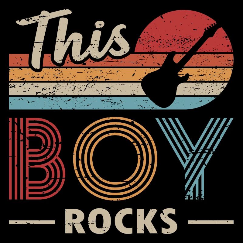 This Boy Rocks Bass Guitar Player