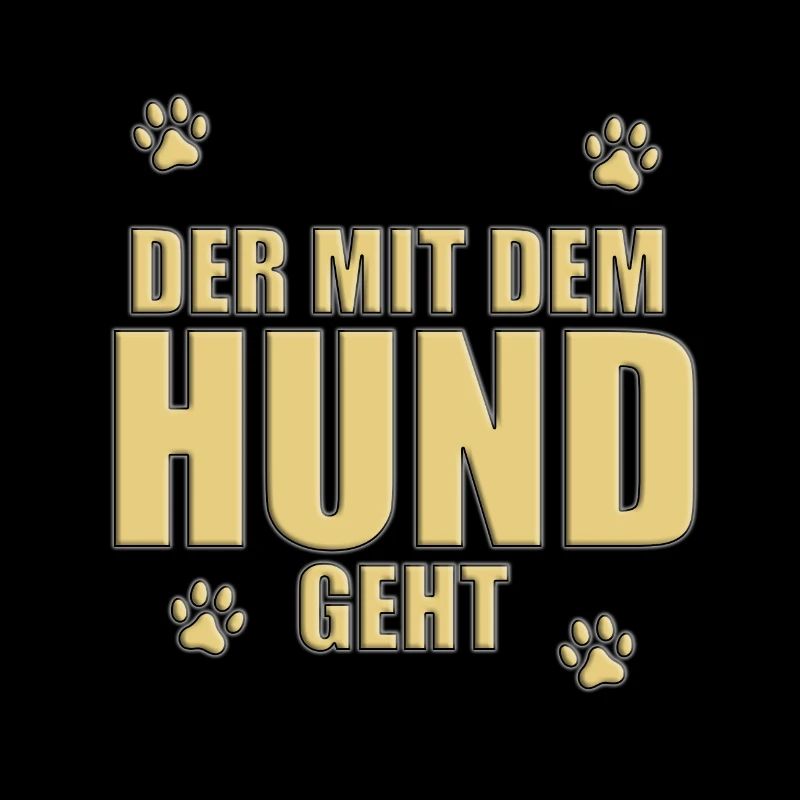 DER MIT DEM HUND GEHT - HUNDE - HUND - TIER