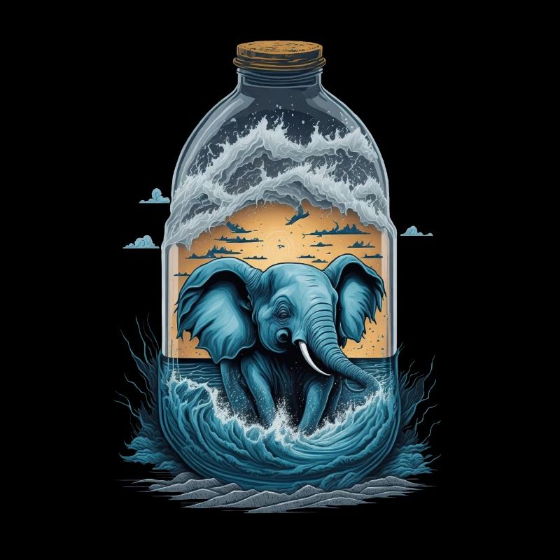 Elefant Flasche