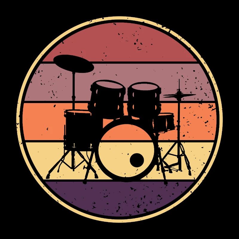 Drummer Retro Drummer Drums