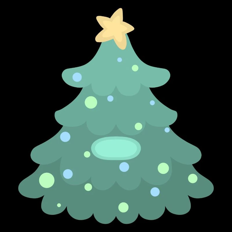 Weihnachtsbaum - Namensschild