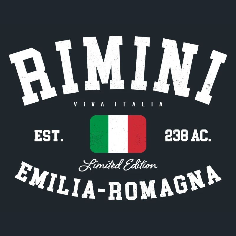 Rimini Emilia Romagna Italia Flag Italy