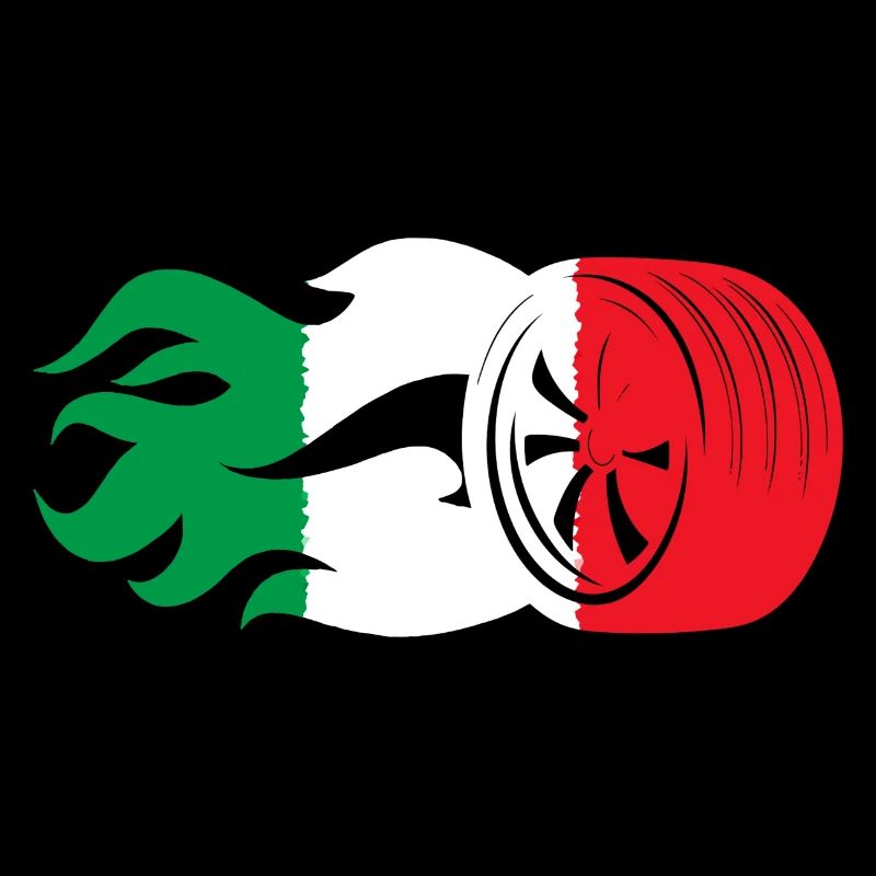 Drapeau du sport automobile italien