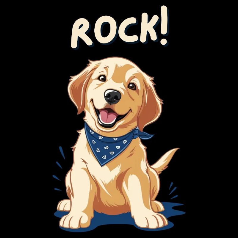 Süßer Labrador Hund Welpe - Rock