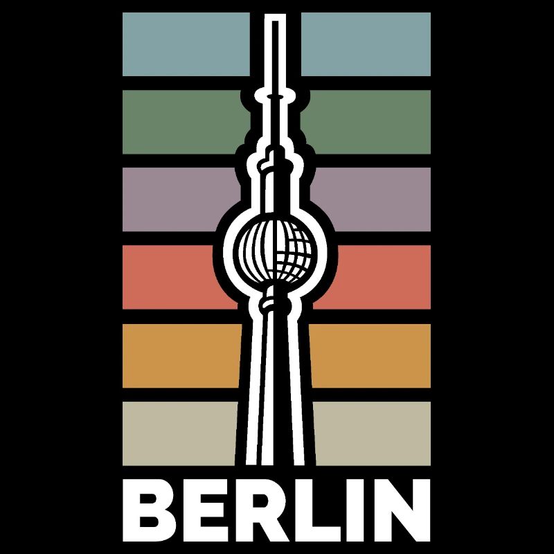 Berlin TV Tower - retro city icon