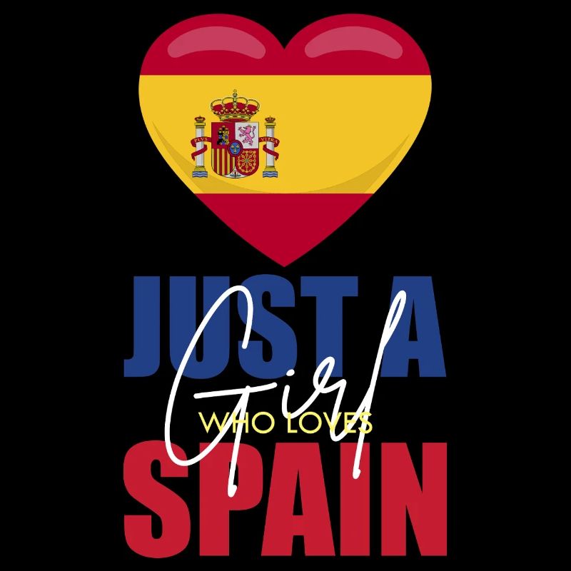 Herzflagge Spanien Liebesmotiv