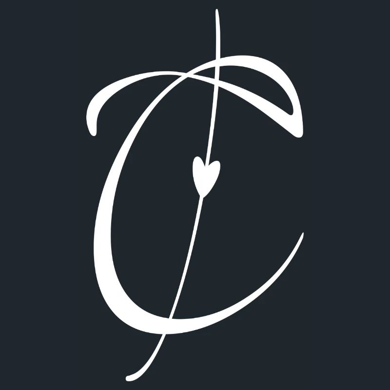 Buchstabe C Initiale Alphabet Monogramm Taschenfläche