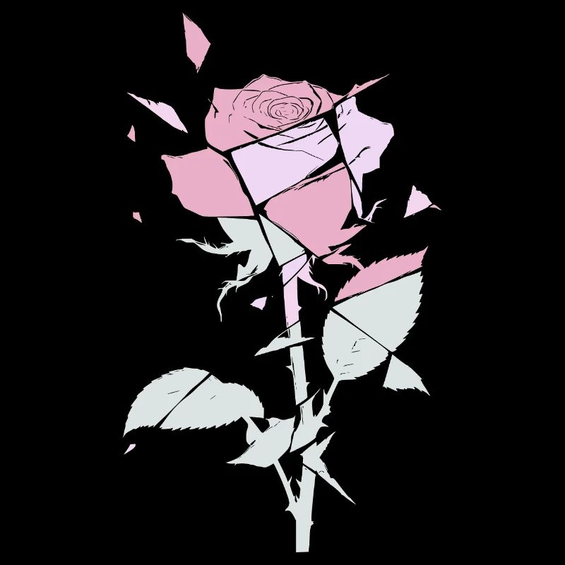 Pastel Rose Fragments