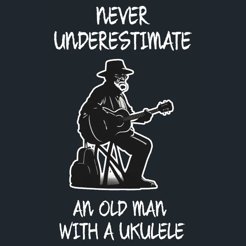 Unterschätze niemals einen alten Mann mit einer Ukulele