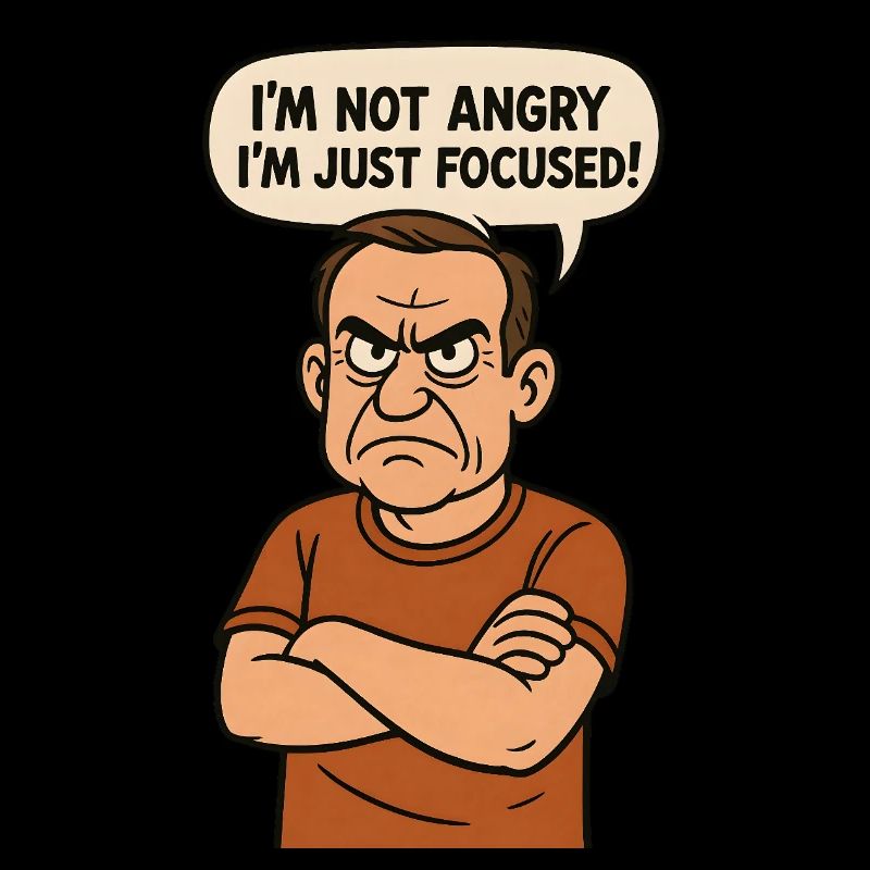 I'm not angry - I'm just focused!