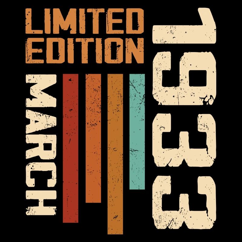 Mars 1933 Anniversaire 1933 Retro 1933 Mars