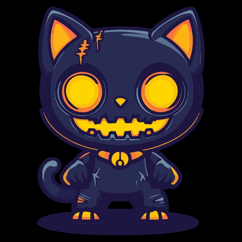 Chat Halloween Drôle