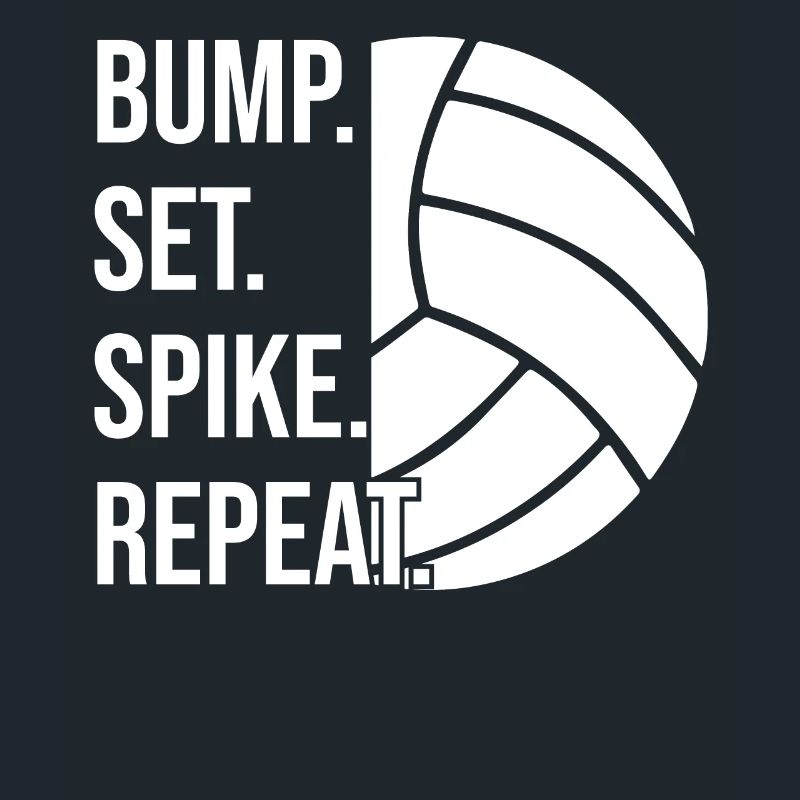 Bump Set Spike Repeat Volley-ball