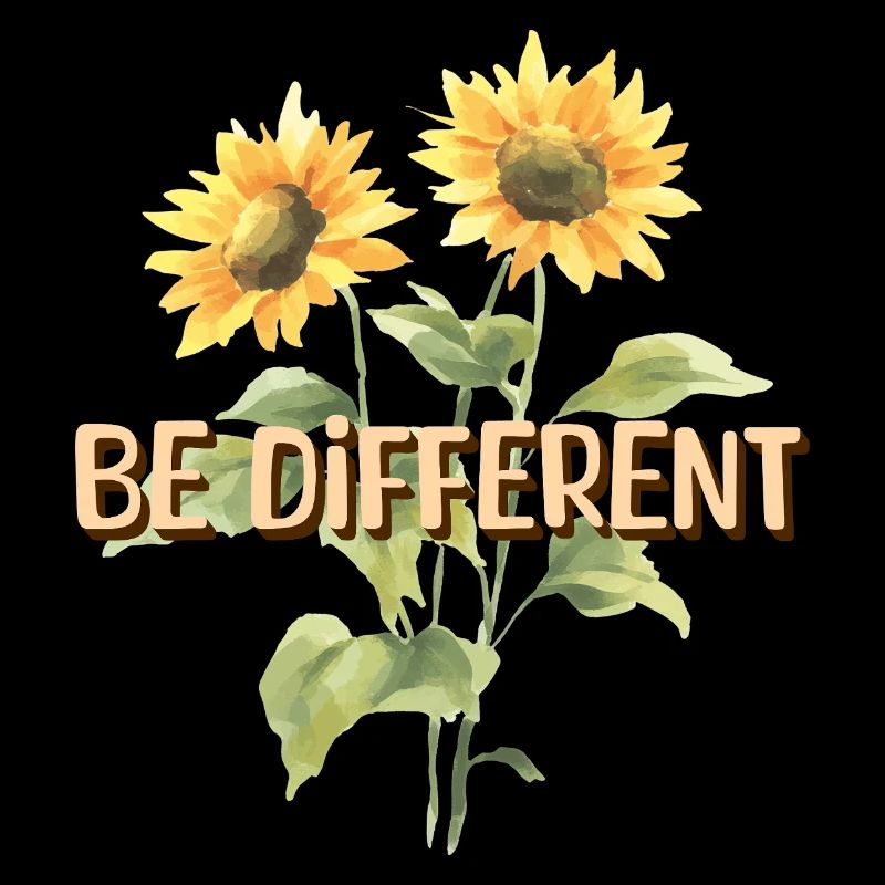 BE DIFFERENT Tournesol Amour de soi Positivité