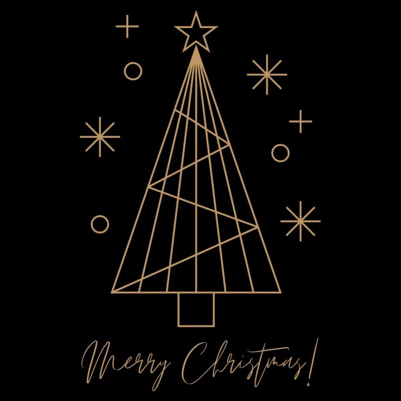 Merry Christmas Weihnachtsbaum Design