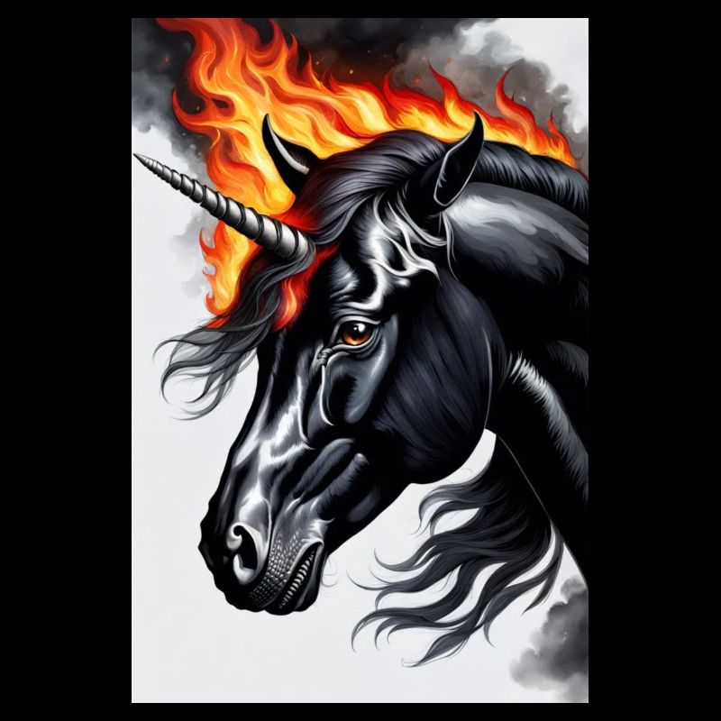 Schwarzes Einhorn
