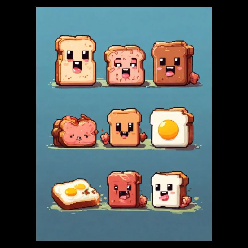 Pixelart, Frühstück