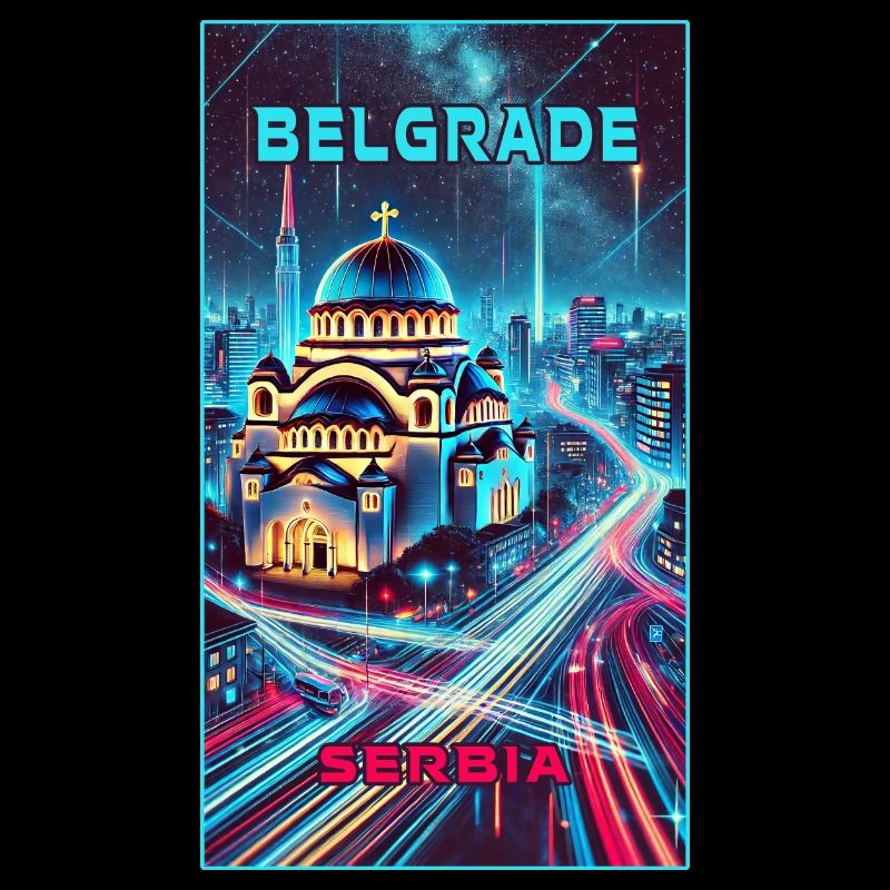 Belgrad Serbien Skyline Design