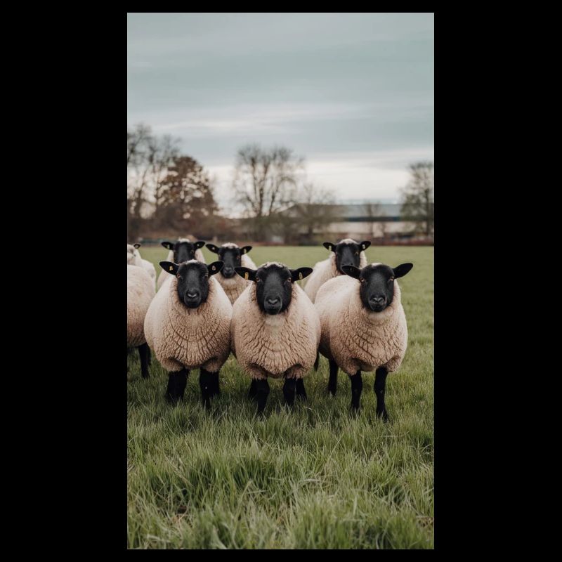 Moutons dans le pré