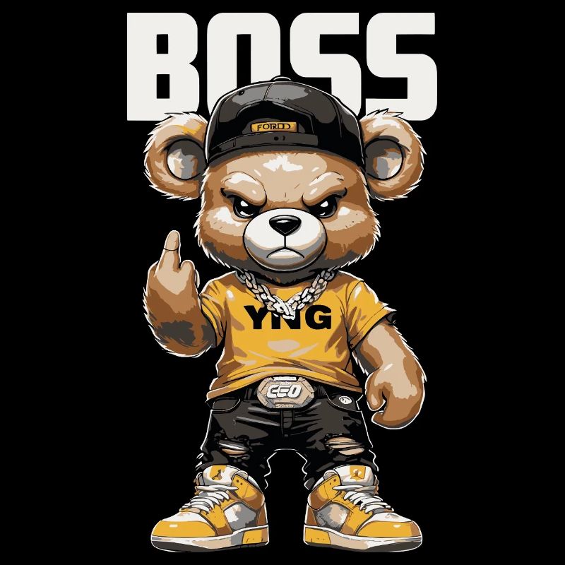 BAAS Bär - Streetwear Teddy Bier Design